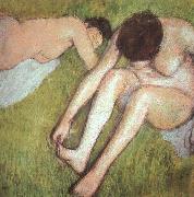 Edgar Degas Bathers on the Grass oil on canvas